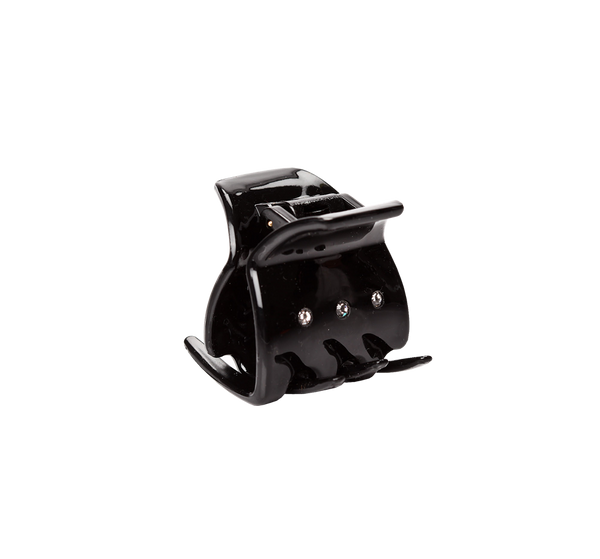 LARGE SPIDER CLIP black w/Swarovski