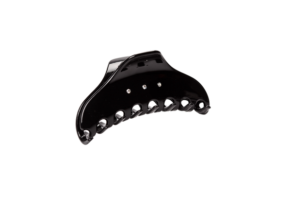 CLAW CLIP black w/Swarovski Crystal
