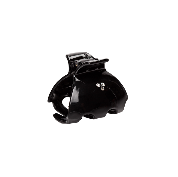 MEDIUM SPIDER CLIP black w/Swarovski