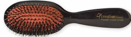 Classic Pocket Styler Brush Mixed Bristle Black
