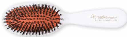 Classic Pocket Styler Brush Mixed Bristle White