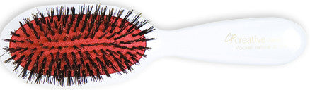 Classic Pocket Styler Brush Boar Bristle White