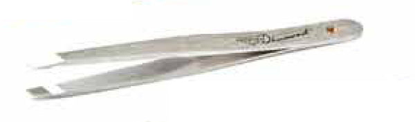 Silver Narrow Slanted Infused with Industrial Diamond Tip Tweezers